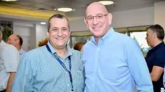אורי תדמור ושמוליק פרץ, סמנכ״ל תפעול גלובלי, אורבוטק. צלם: רובי קוטר