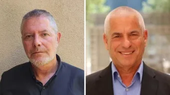 מימין: תא״ל במיל׳ פיני לוי ואמיר רוזנטל. אתגרים בפני משק המזון