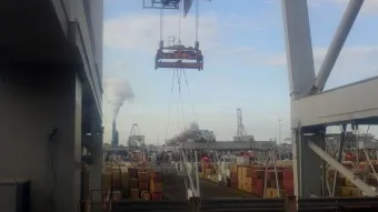שינוע המטען החריג. תמונות: חשבון צים בלינקדאין 