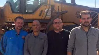 מימין: אלפסי, אברמוביץ, אבן חיים ושרף. מצטרפים להסתדרות הלאומית 