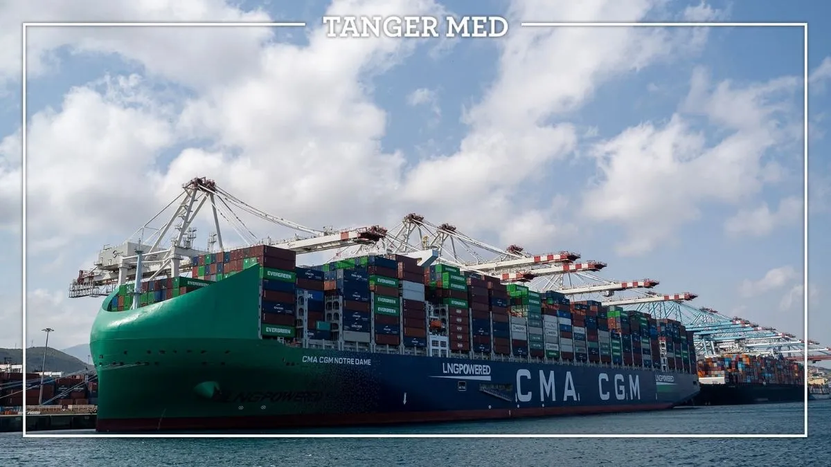 ענקית המכולות של CMA CGM הגיעה לטנג׳יר