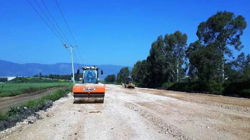 עבודות בכביש גישה לכפר יהושע