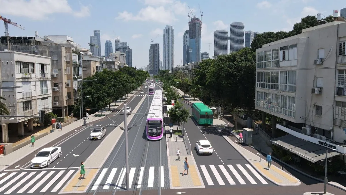 הקו הסגול- תחנת איכילוב. קרדיט: חברת נת״ע
