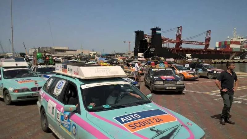 מכוניות הראלי, השבוע בנמל חיפה