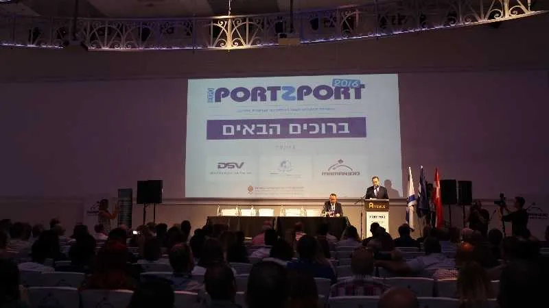  השר כץ באולם המליאה של PORT2PORT