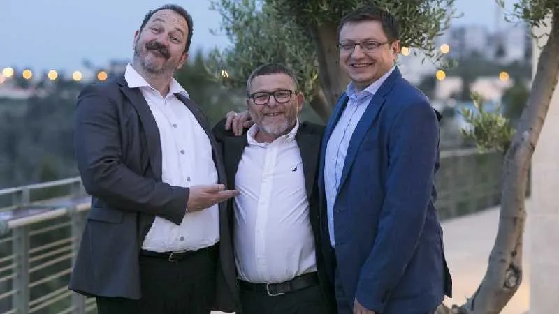 אנדריי אנדרייב, מוטי ארבל וג'ורג' ביוור. צילום: יואב אלון 