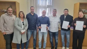  מעמד חתימת ההסכם בתחנת הכוח באשלים מזרח