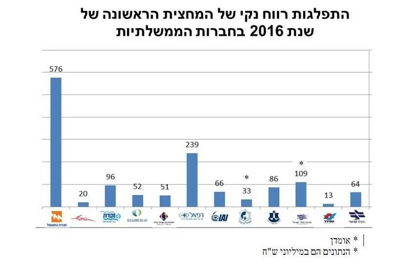 תרשים שפורסם באתר החברות הממשלתיות