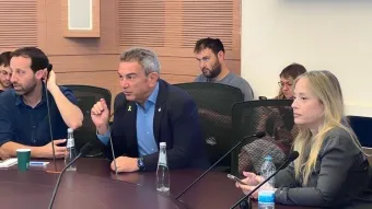 ד״ר רון תומר, נשיא התאחדות התעשיינים, הבוקר בדיון בוועדת הכספים של הכנסת