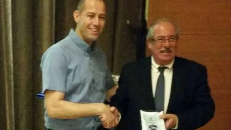 דוד קסטל עם מ״מ שגריר ישראל בארגנטינה 