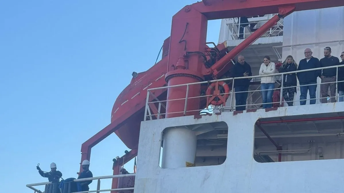 צים: אניית חילוץ שנייה הגיעה הבוקר לנמל חיפה