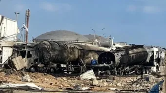 נזק שנגרם בחברת בז״ן בעקבות נפילת טיל מאיראן