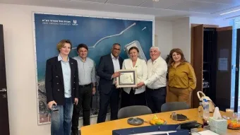 ביקור עסקי של נטליה קוונטל, יזמית עסקית בולטת ובעלת פעילות ענפה בתחומי הלוגיסטיקה, המלונאות, הרפואה והתעשייה בגאורגיה