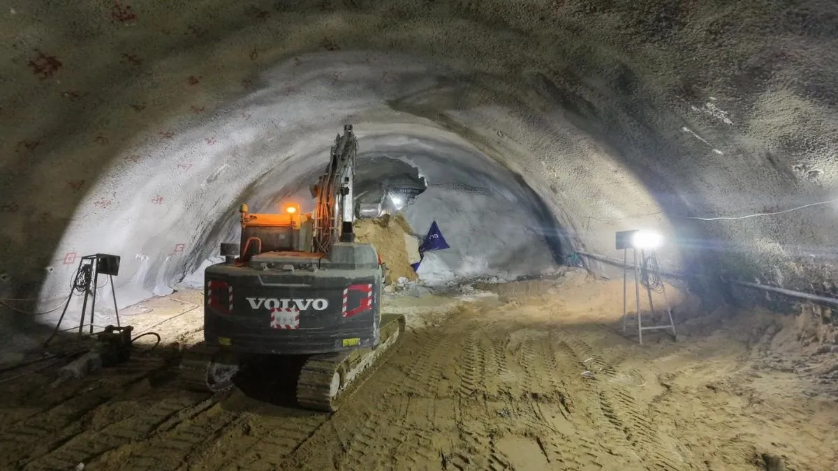 הישג הנדסי בפרויקט מסילת 431: נפרצה מנהרת מבוא איילון