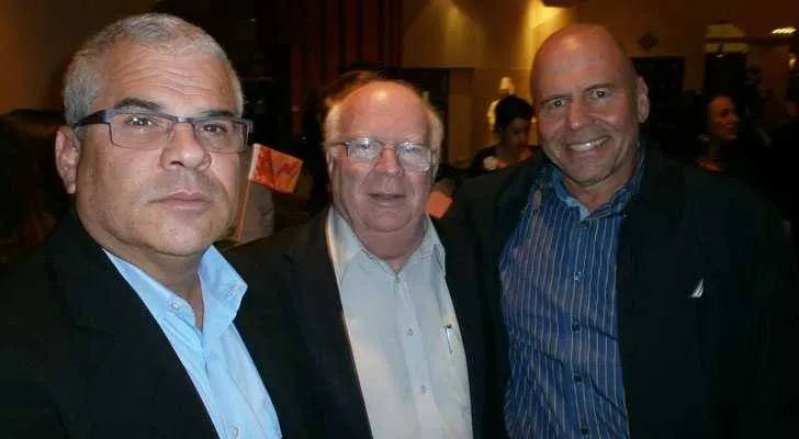 מימין: מנדי זלצמן, ד"ר יורם זבה, שוקי סגיס