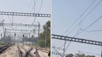 הנזק שנגרם לתשתיות החשמול של הרכבת