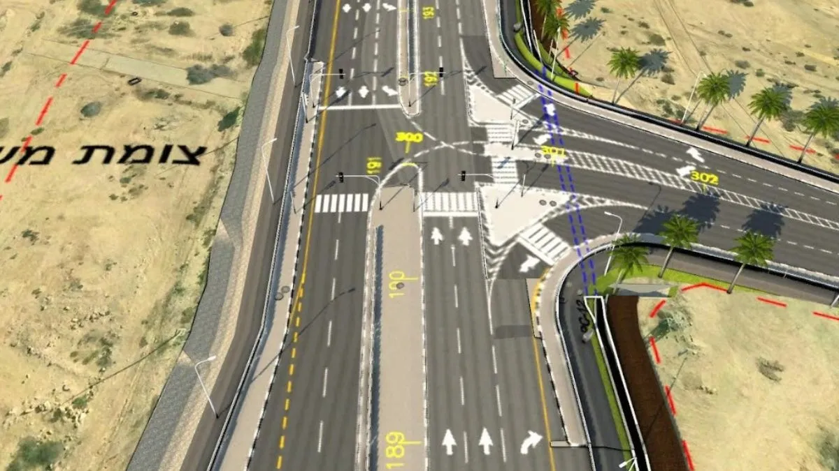 כביש 40. הדמיה באדיבות נתיבי ישראל