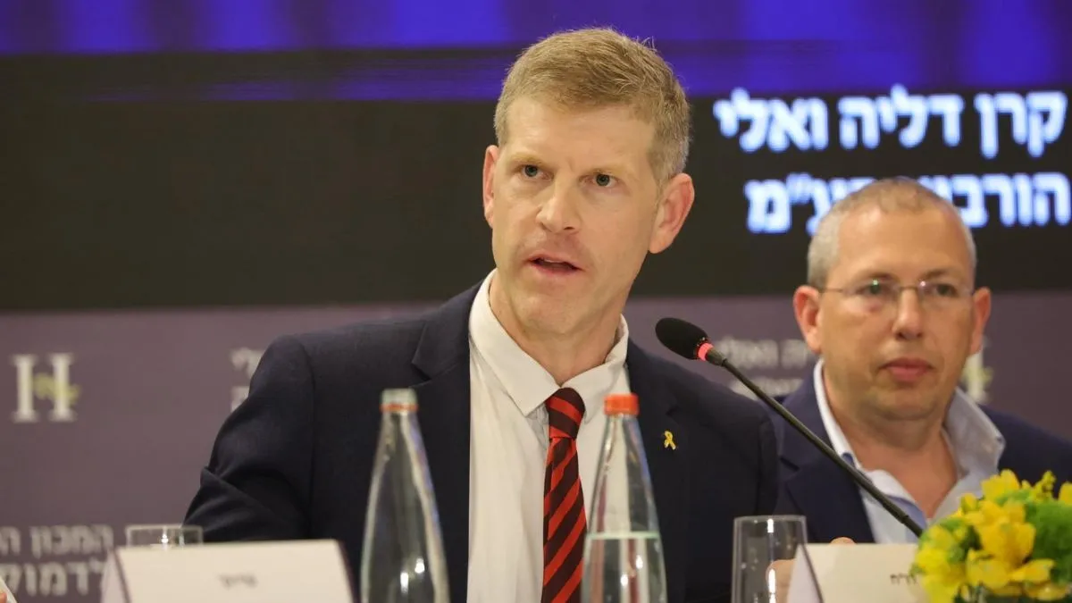 החשב הכללי, רו״ח יהלי רוטנברג, היום בכנס אלי הורוביץ לכלכלה וחברה. צילום: עודד קרני  