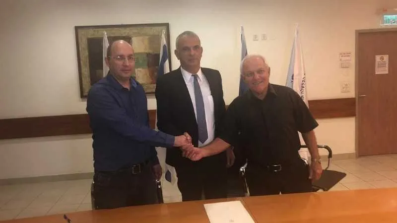 השר חיים כץ, השר כחלון ויו״ר ההסתדרות, אבי ניסנקורן 