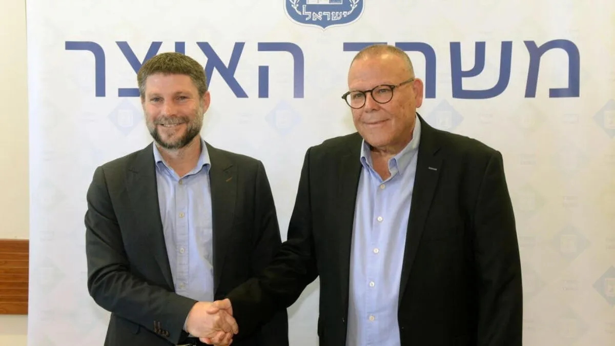 ארנון בר דוד, יו״ר ההסתדרות ושר האוצר סמוטריץ׳. תמונת ארכיון 