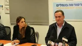 שר התחבורה כץ ומנכ״לית משרדו קרן איל-טרנר