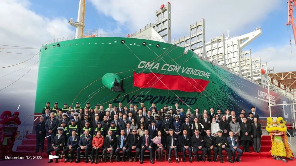 הושקה אניית הענק CMA CGM VENDOME 