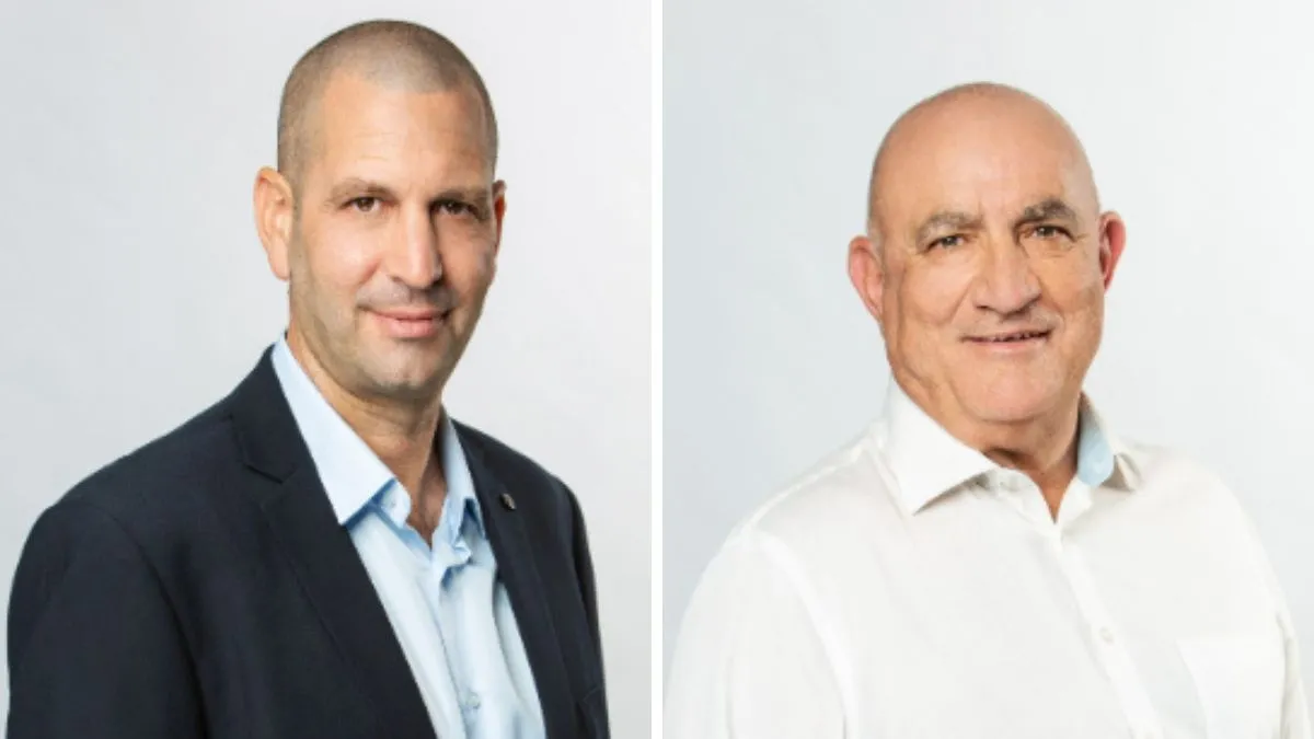 מימין: משה קראדי, מונה לתפקיד יו״ר גדות פי גלילות, ושי הוניג, מונה למנכ״ל גדות פי גלילות
