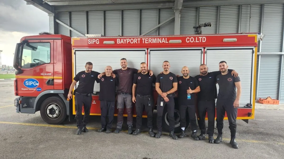 מוכנים לכל תרחיש: צוות החירום של נמל המפרץ סיכם תרגיל חילוץ מורכב בגובה