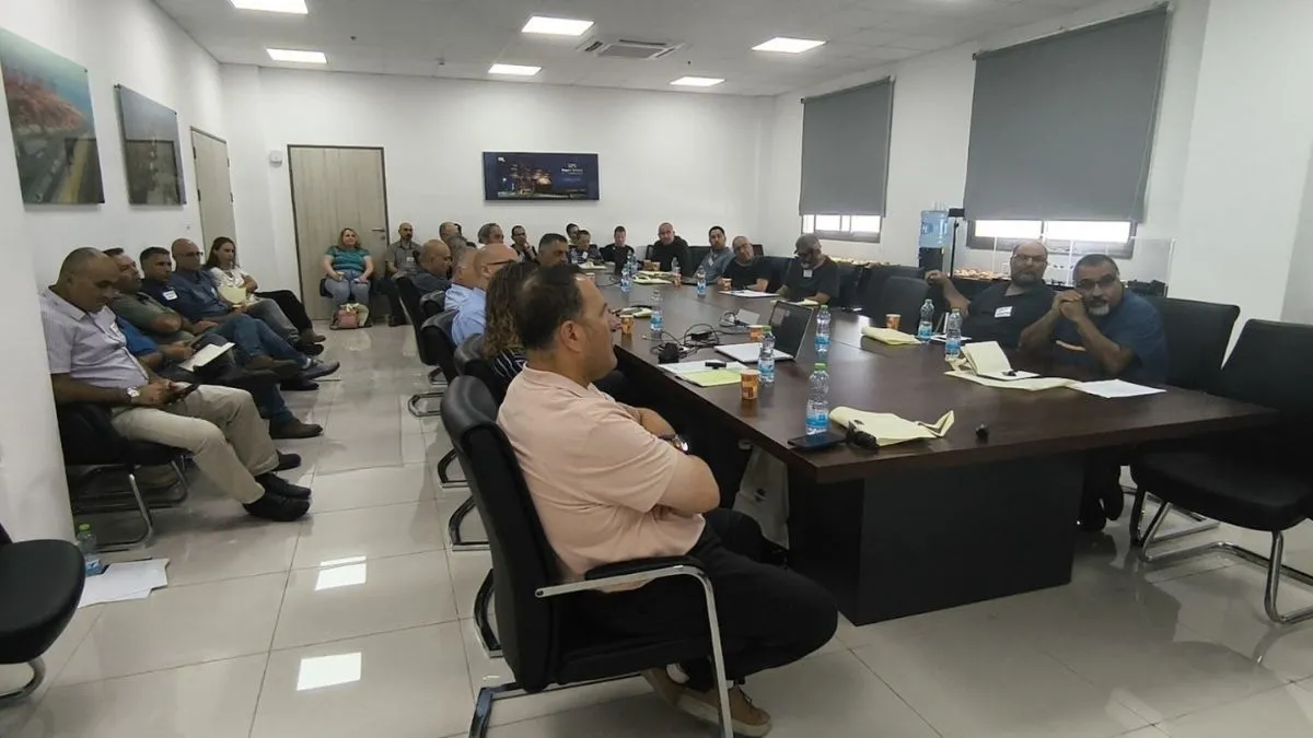 כנס בנמל המפרץ שעסק בבטיחות ואיכות הסביבה בנמלי הים. צילום: נועם בן שלוש