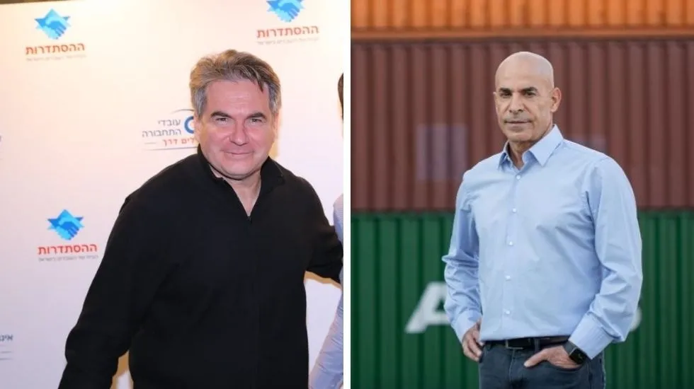 שיקו ז׳אנה, מימין, ואבי אדרי. למה רק 30 עובדים