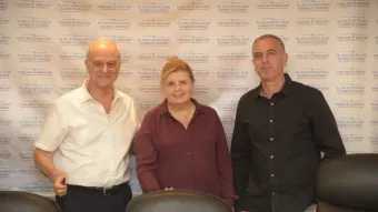מימין: שחר תורג׳מן, השרה ברביבאי ואוריאל לין 