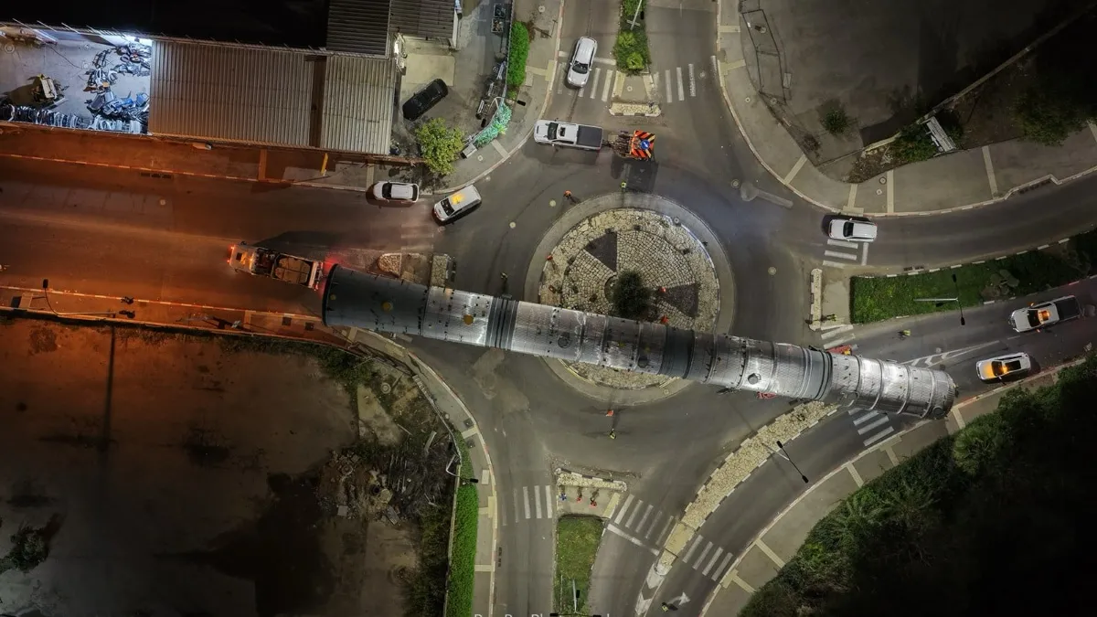 פרויקט ענק בחיפה: קבוצת פרידנזון השלימה יבוא והובלת מטען חריג עבור קבוצת בז"ן