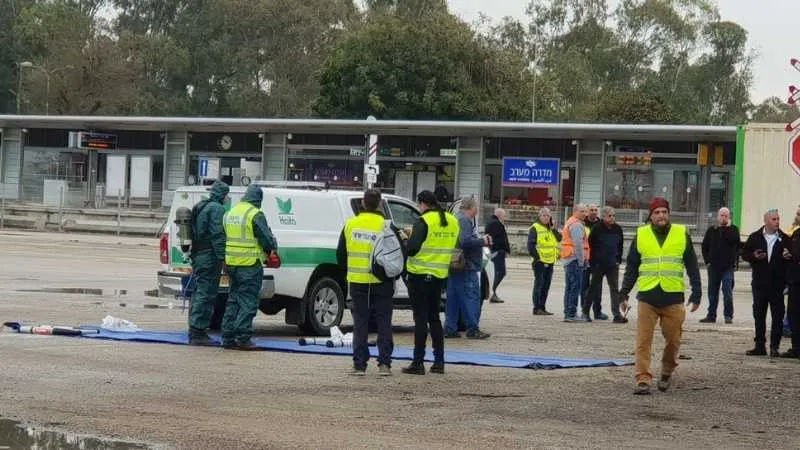 תרגיל המדמה דליפת אמוניה באזור חדרה