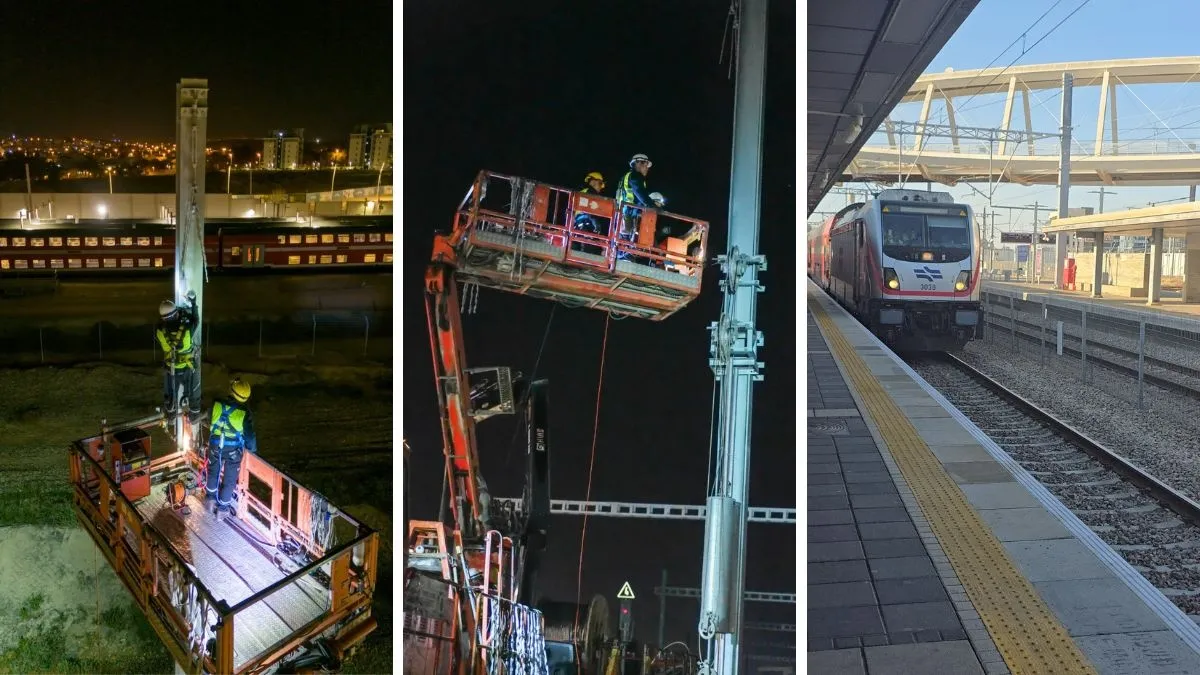 רכבת ישראל: הושלמו עבודות הקמת תשתיות החשמול הרכבתיות בבאר שבע
