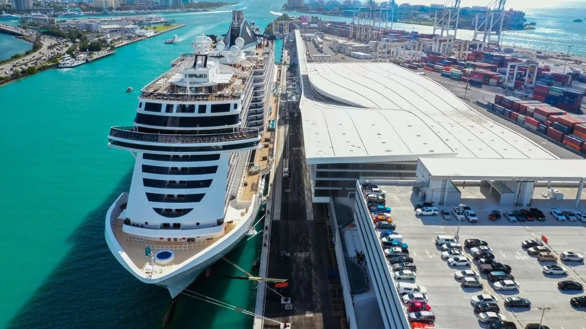 טרמינל הנוסעים של חברת MSC Cruise במיאמי. צילום: MSC Cruise