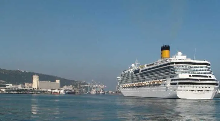 Costa Pacifica בחיפה. צילום: דוברות נמל חיפה