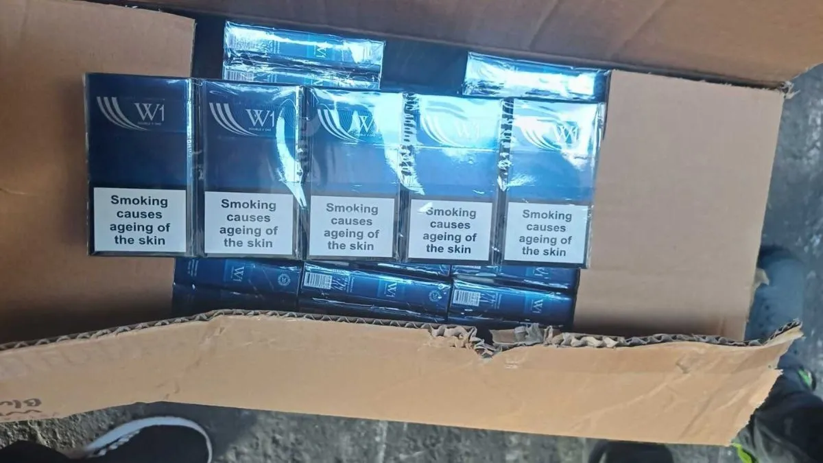 קרטוני הסיגריות שנתפסו 
