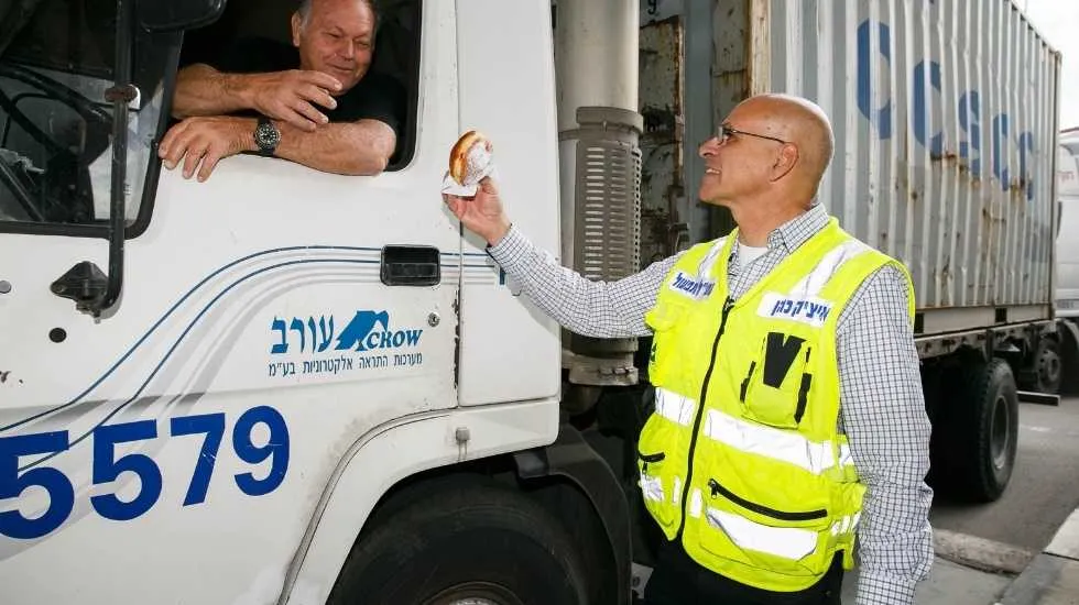 איציק כהן ביום בטיחות לעובדי נמל אשדוד 