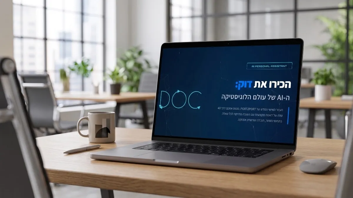 חדש: PORT2PORT משיקה את "דוק" – מומחה ה-AI ללוגיסטיקה ושרשרת האספקה
