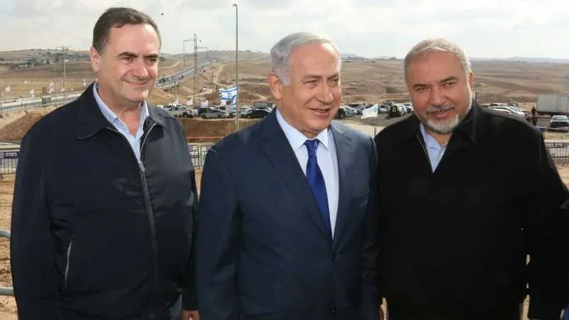 השר ליברמן, רה״מ נתניהו והשר כץ בטקס חנוכת כביש 31