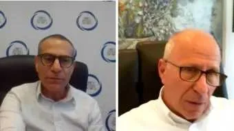 אמיר שני, מימין, וערן יעקב. וובינר מרתק 