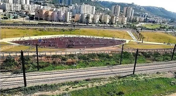 חישמול מסילת רכבת צילום: צבי רוגר, עיריית חיפה