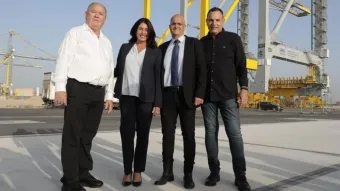 השרה רגב עם איציק בלומנטל, עוזי יצחקי ושלמה ברימן מחנ״י. תמונת ארכיון