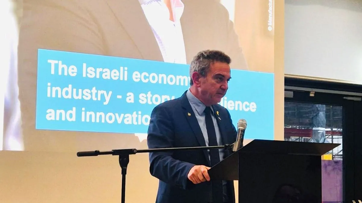 ד״ר רון תומר, נשיא התאחדות התעשיינים, באירוע כלכלי מיוחד שהתקיים במינכן לציון 60 שנה ליחסים הדיפלומטיים ישראל - גרמניה