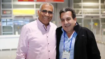 ניסן לוי, מנכ״ל נמל אשדוד וגבי בן  הרוש, יו״ר מועצת המובילים וההיסעים