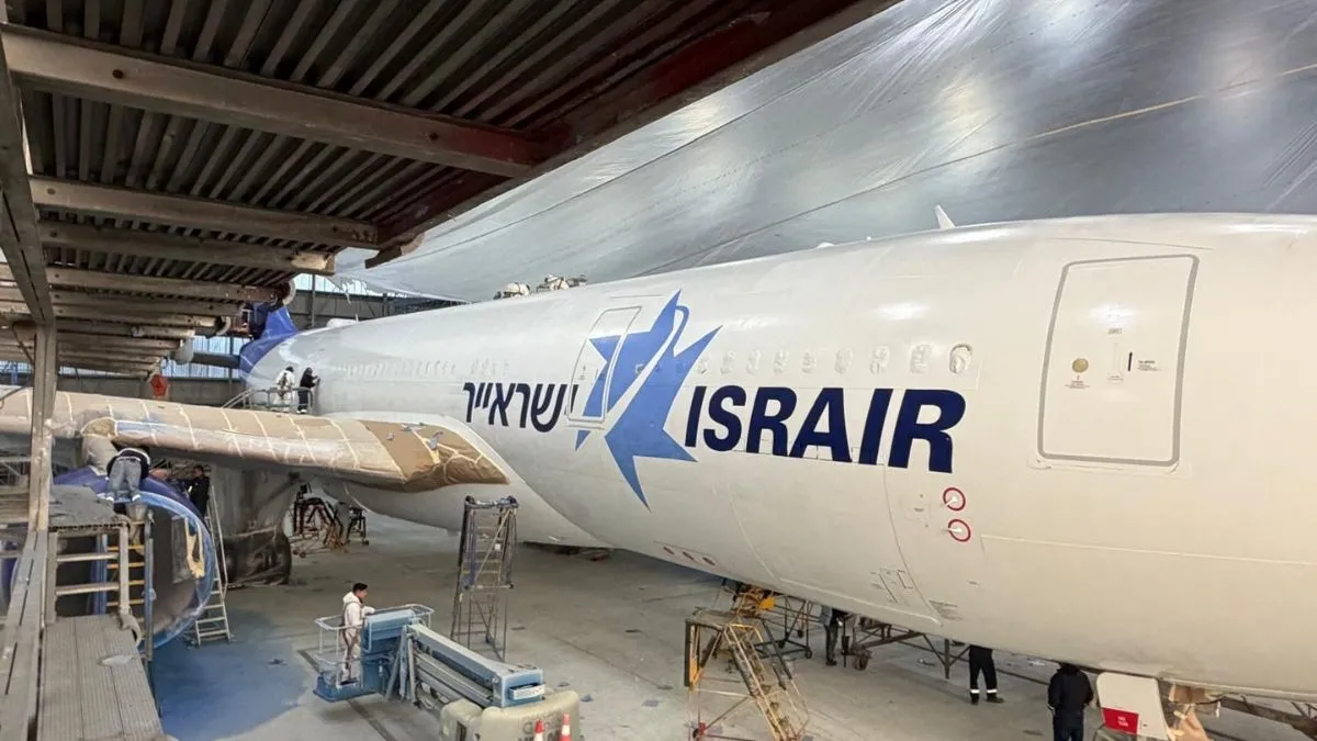 ישראייר: החל תהליך צביעת מטוסי ה-Airbus A330 החדשים