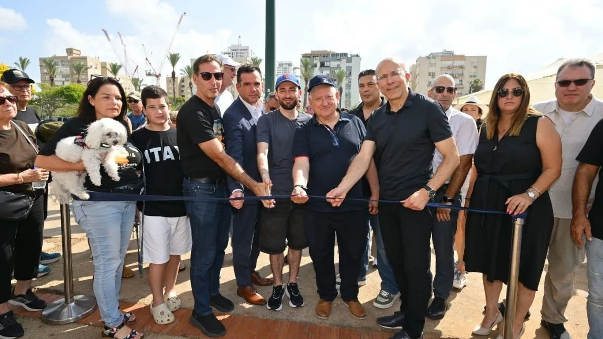 חברת צים ועיריית נתניה חנכו את מגרש הספורט על שם סמל ראשון איתי חן