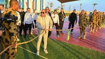 נשיא מצרים בביקור באקדמיה הצבאית המצרית