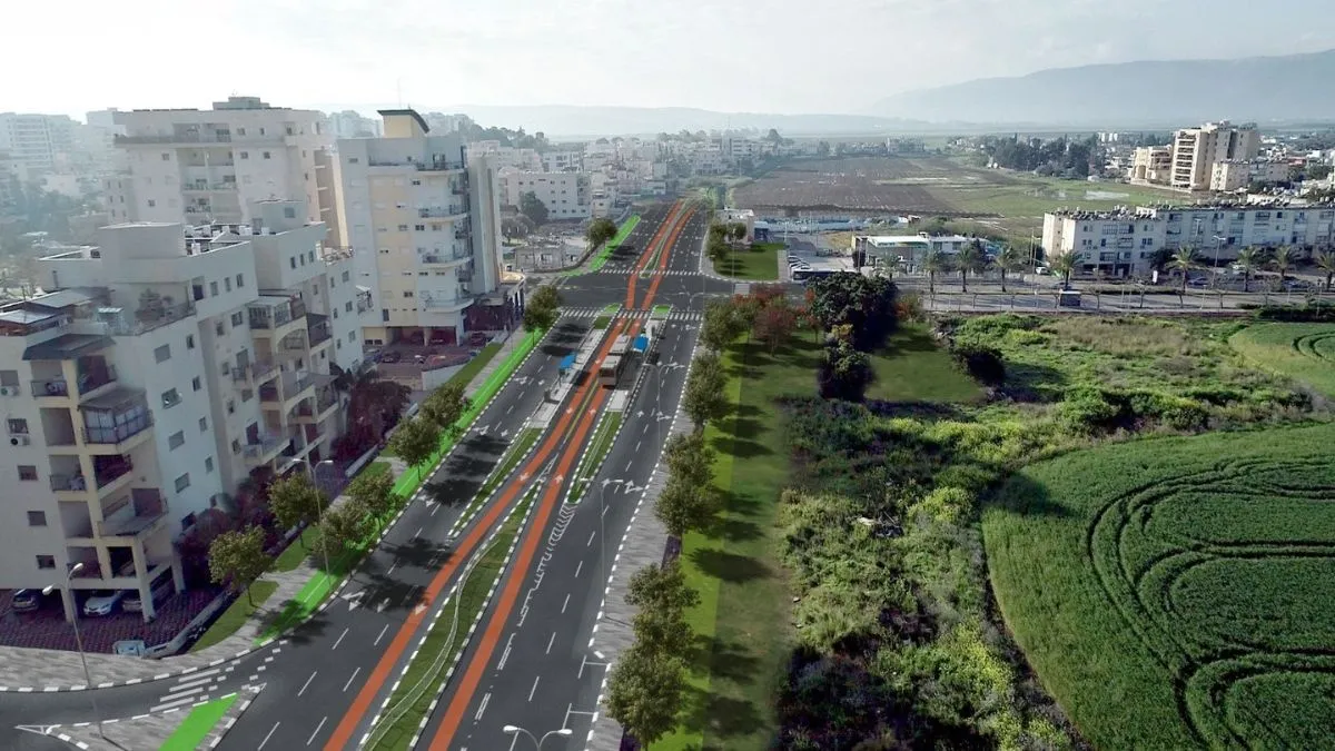 הדמייה של הפרויקט. קרדיט: ינון הנדסה, ייעוץ, תכנון ומחקר