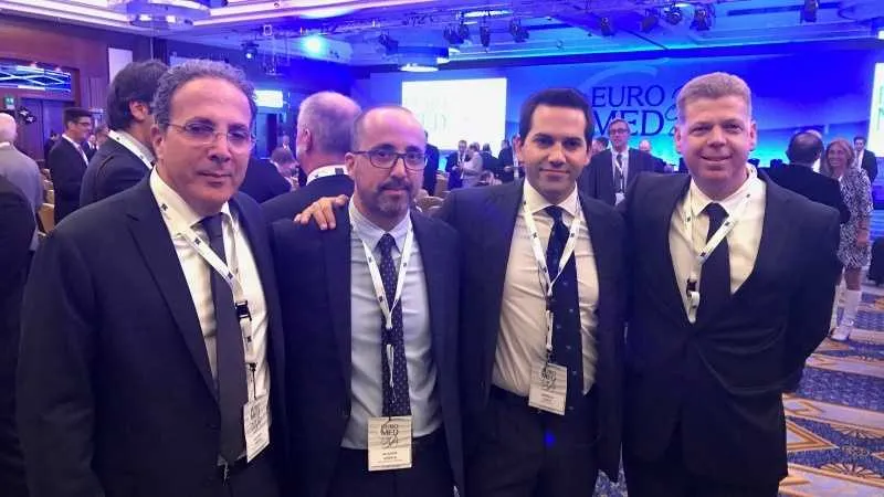מימין: גיל מילר, גווידו גרימלדי, דני אלאלוף ונתן אלאלוף